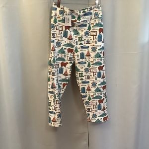 Luv21 Leggings Yoga Capris Cropped Women’s Extra Plus Curvy 3X-5X Gone Camping